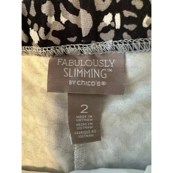 Chicos Fabulously Slimming Tiger Print Pull-On Stretch Leggings Yoga Size 2 US L - Picture 5 of 7